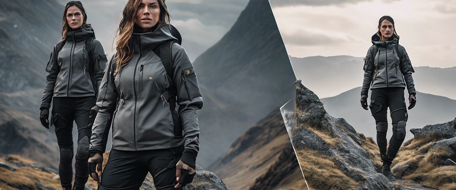 Outdoor women's techwear outfit