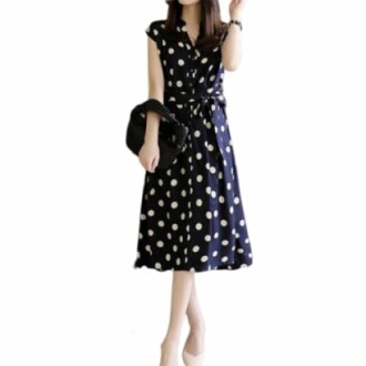 ROSELUCA Polka Dot Dress