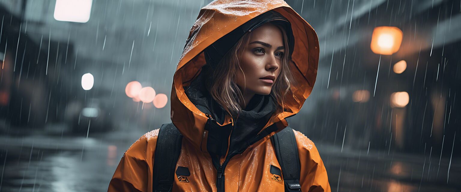 Rainy weather techwear for women