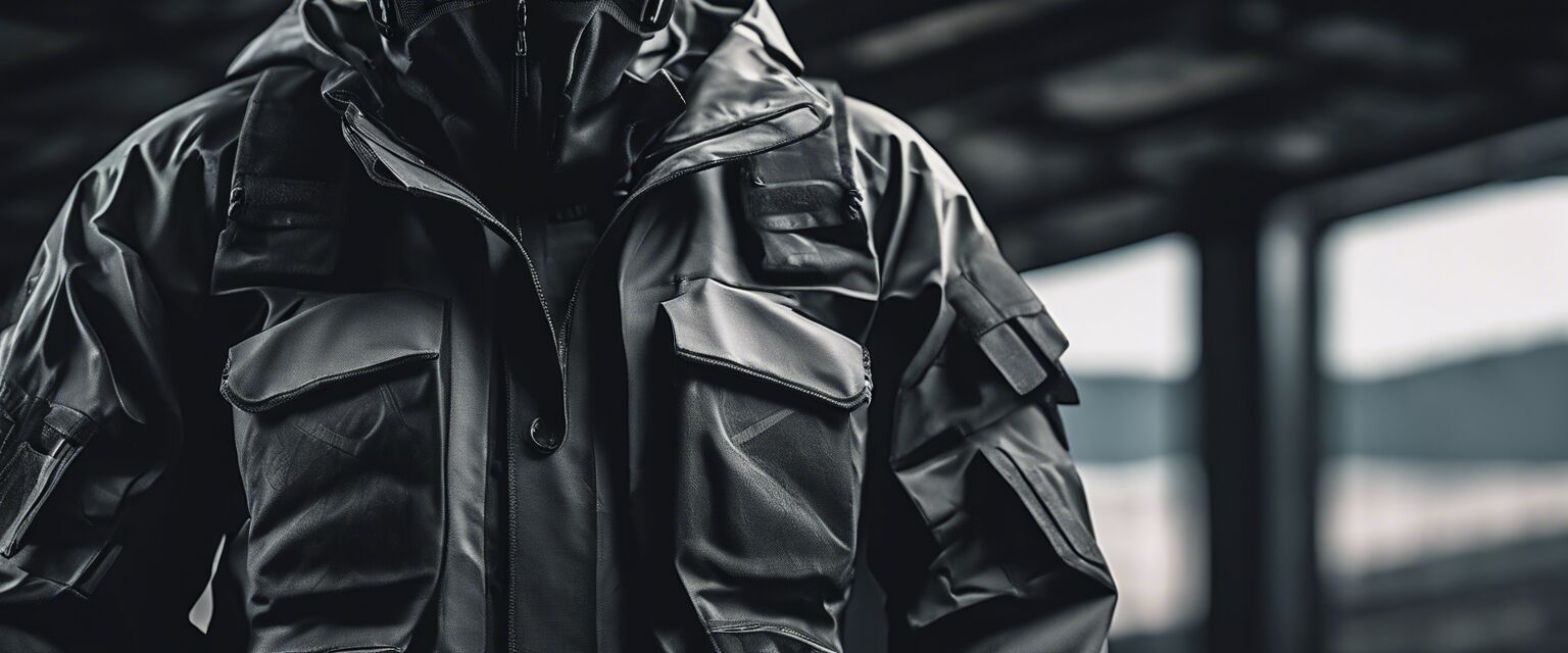 Weather resistant techwear jacket