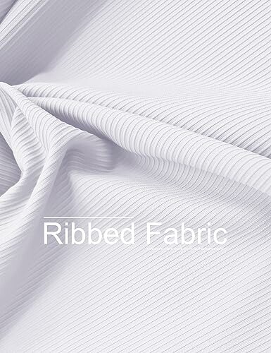 Close-up of white ribbed fabric texture