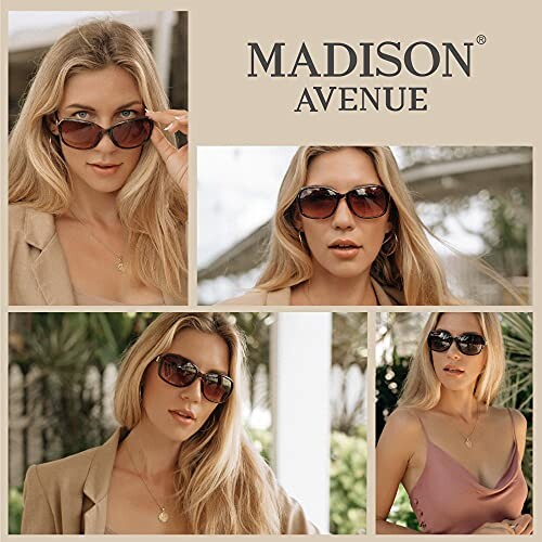 Madison Avenue 2 Pack Classic Vintage Sunglasses